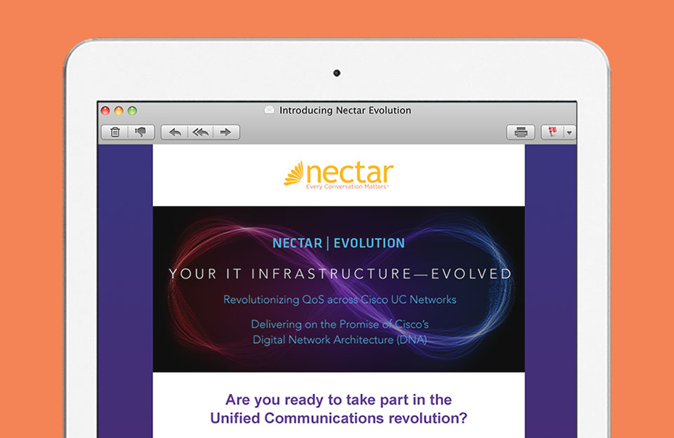 Nectar Email on Tablet