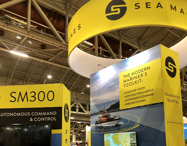 Sea Machines Trade Show Booth